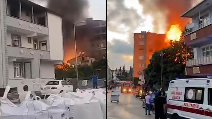 Samsun’da bir depoda yangın
