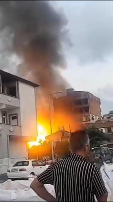 Samsun’da bir depoda yangın