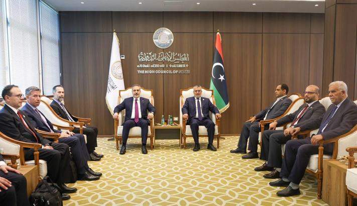 Bakan Fidan, Libya Yüksek Devlet Konseyi Başkanı Takala ile bir araya geldi
