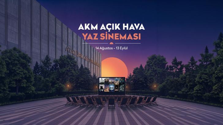 AKM'de açık hava sineması yaz boyunca sinemaseverlerle buluşuyor