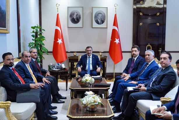 Cevdet Yılmaz, Irak Federal Yolsuzlukla Mücadele Komisyonu Başkanı Lami'yi kabul etti