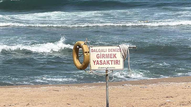 Bartın'da denize girmek 3 gün yasaklandı