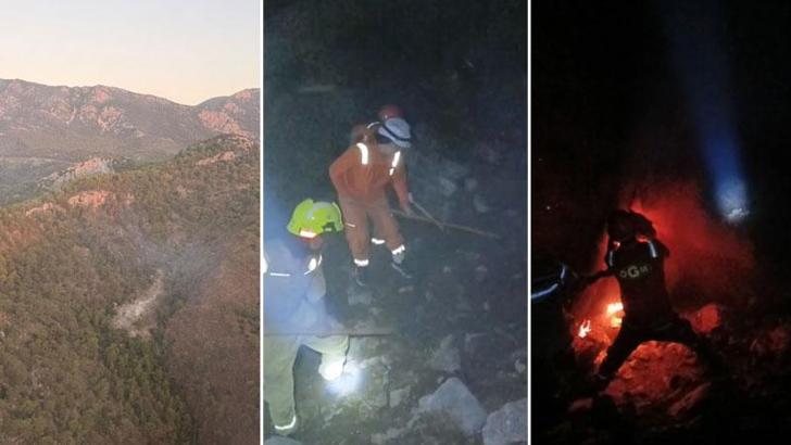 Antalya'daki orman yangını, 14 saat sonra kontrol altına alındı