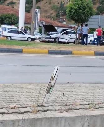 Eğirdir'de zincirleme kaza