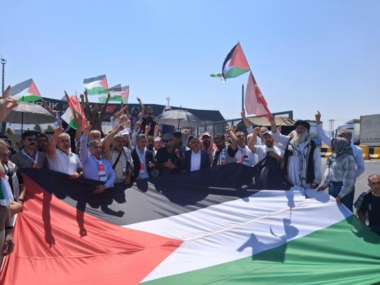 Irak'ta 6 gündür bekletilen Filistin Konvoyu, Türkiye'ye döndü