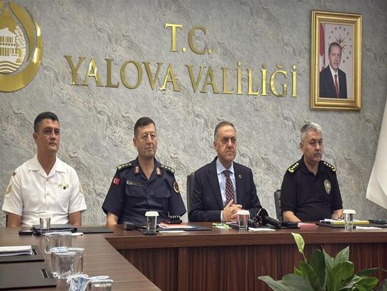 Yalova Valisi Ahmet Hamdi Usta, yılın ilk 6 ayının güvenlik verilerini paylaştı