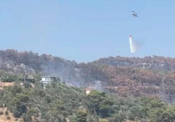 Fethiye'de çıkan orman yangını söndürüldü