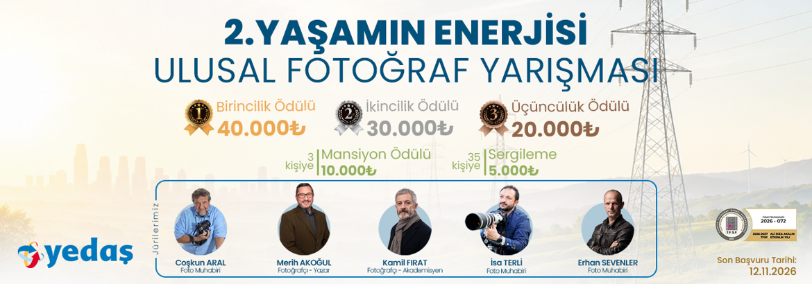 YEDAŞ’ın ‘Yaşamın Enerjisi’ ulusal fotoğraf yarışması başladı