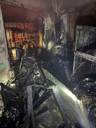 Hatay’da ev yangını