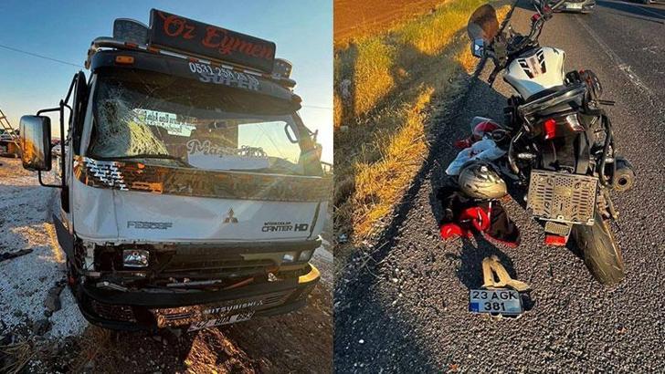 Diyarbakır'da kamyonet ile motosiklet çarpıştı: 1 ölü, 1 yaralı