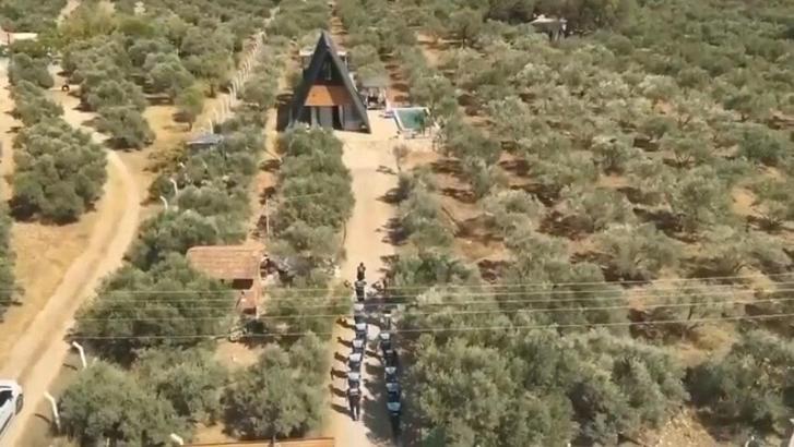 Aydın'da çiftliği uyuşturucu imalathanesine dönüştürmüşler