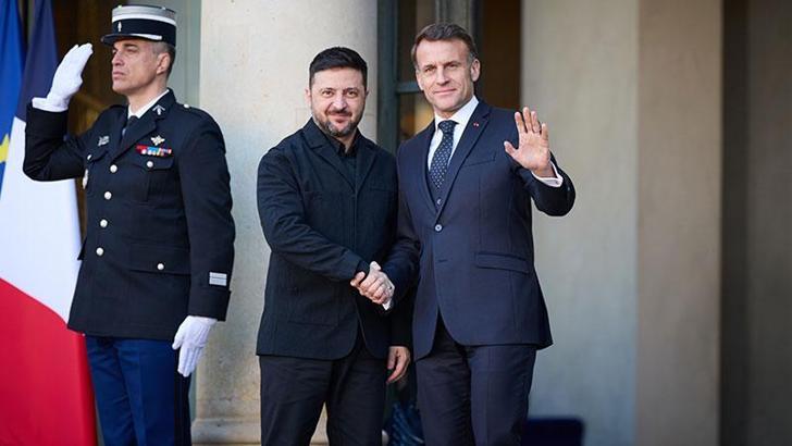 Macron ve Zelenskiy'den hava savunması ve ortak füze üretimi görüşmesi