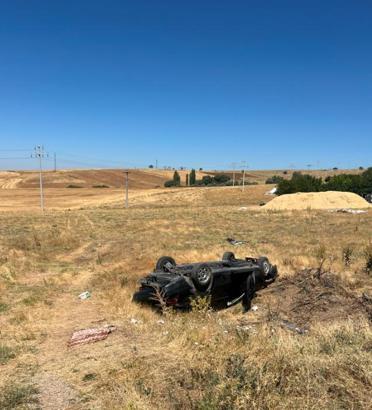 Aksaray’da otomobil takla attı: 5 yaralı