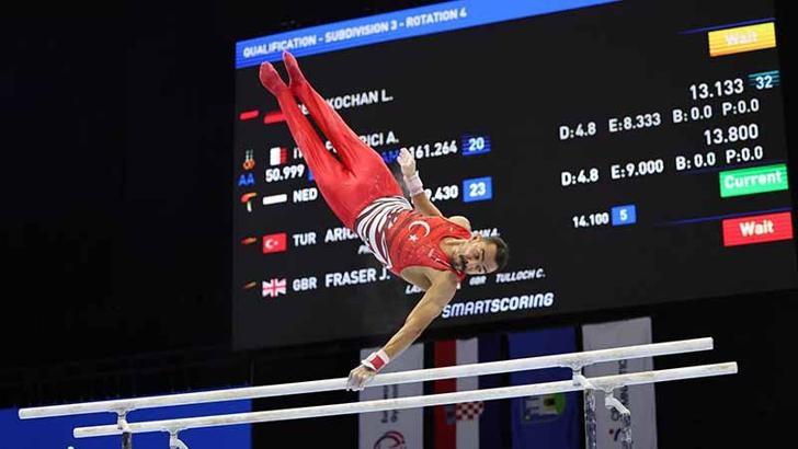 İzmirli cimnastikçi Ferhat Arıcan'dan Avrupa'da 9'uncu madalya