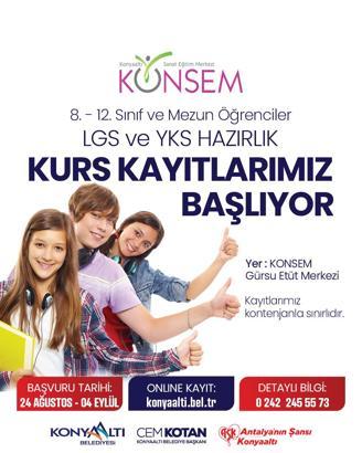 Lise ve üniversite adayları için ücretsiz kurs kayıtları