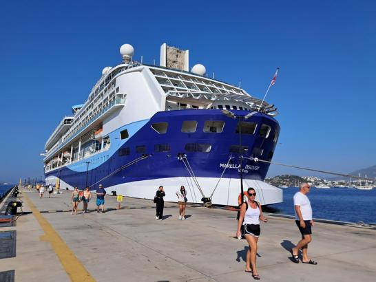 Bodrum’a kruvaziyerle 1813 turist geldi