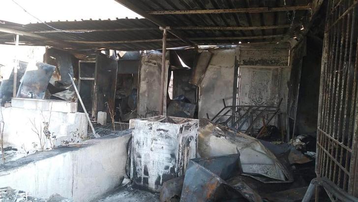 Gaziantep’te yanan ev kullanılamaz hale geldi