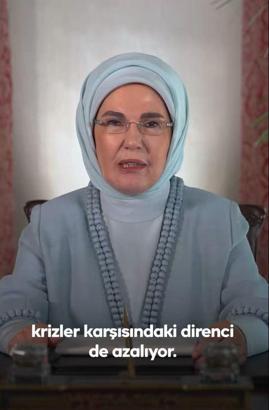Emine Erdoğan'dan 6'ncı Lider Eşleri Zirvesi'ne video mesaj