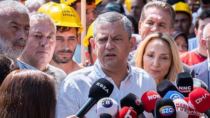 Özgür Özel, eylemdeki madencileri ziyaret etti