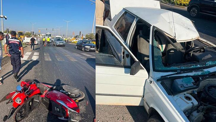 Manisa’da otomobil ile motosiklet çarpıştı: 4 yaralı