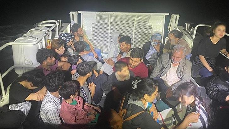 Çanakkale'de 37 kaçak göçmen ile 2 organizatör şüphelisi yakalandı