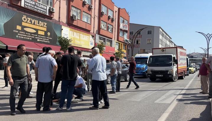 Yaya geçidinde otomobilin çarptığı yaya yaralandı