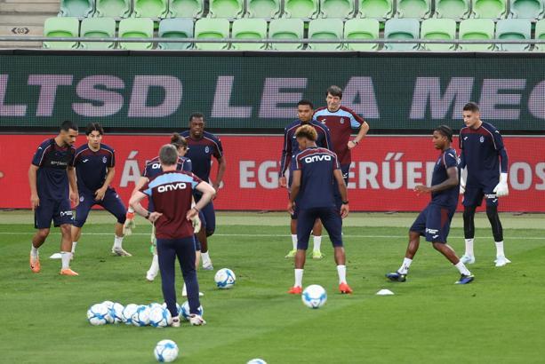 Trabzonspor, Ferencvaros maçı hazırlıklarını tamamladı