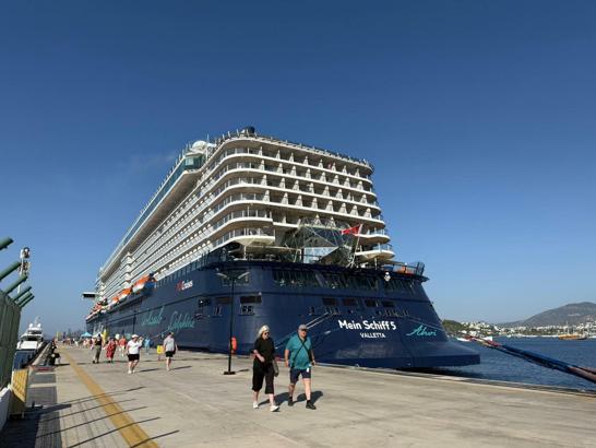 Bodrum’a kruvaziyerle 2 bin 756 turist geldi