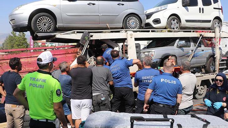Denizli'de çekici ile kamyonet çarpıştı; 2 yaralı
