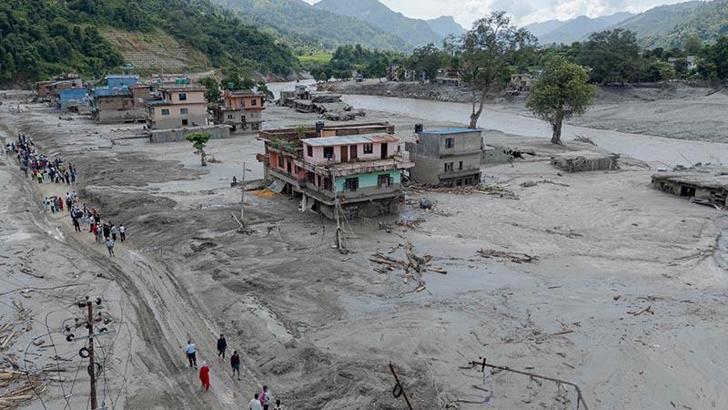 Nepal'deki selde can kaybı 538'e yükseldi