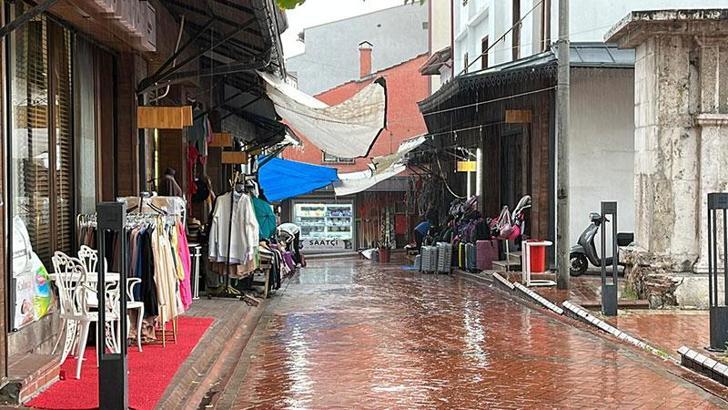 Bolu'da sağanak etkili oldu