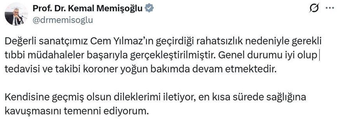 Çanakkale’de rahatsızlanan Cem Yılmaz anjiyoya alındı (2)