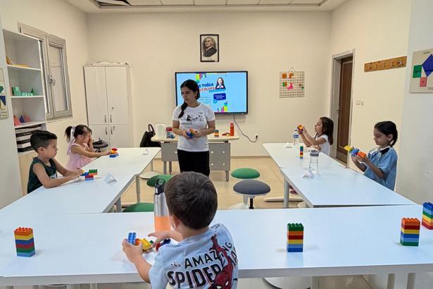 Bornovalı minikler Lego Atölyesi'nde 6 tuğla geleceği tasarladı