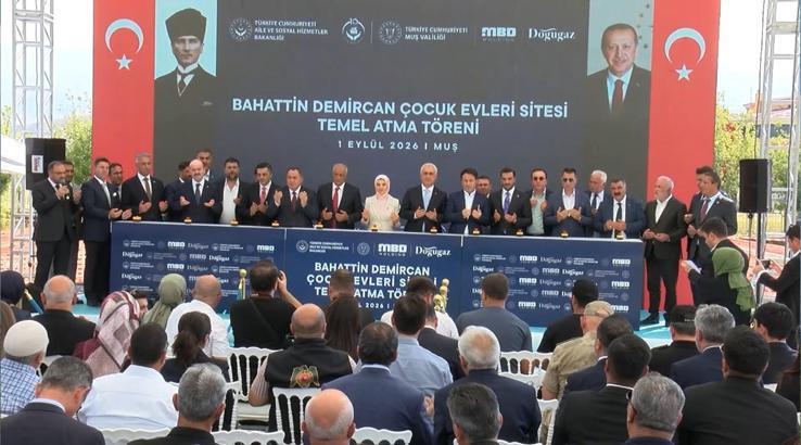 Bakan Göktaş, Bahattin Demircan Çocuk Evleri Sitesi’nin temel atma törenine katıldı