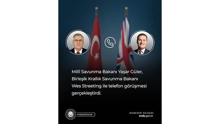Bakanı Güler, İngiliz mevkidaşı Streeting ile görüştü