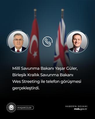 Bakanı Güler, İngiliz mevkidaşı Streeting ile görüştü