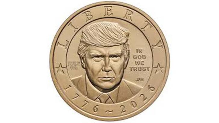 ABD'de Trump portreli 1 dolarlık madeni para basıldı