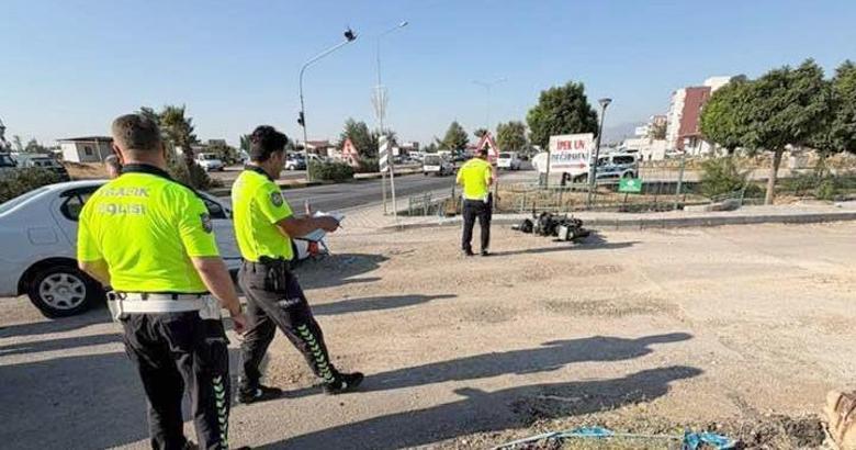 Gaziantep’te otomobil ile çarpışan motosiklet sürücüsü yaralandı