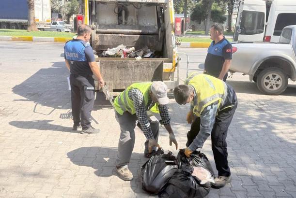 Minibüste ele geçirilen 80 kilo et imha edildi