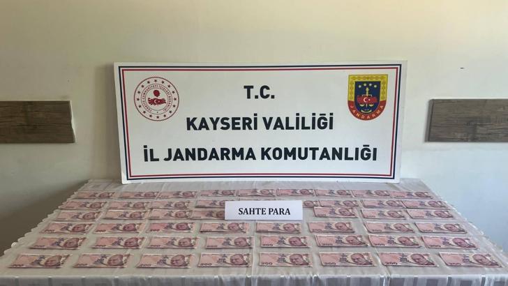 Kayseri’de sahte para operasyonu: 2 gözaltı