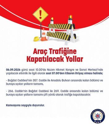 Ankara'da bazı yollar trafiğe kapatılacak
