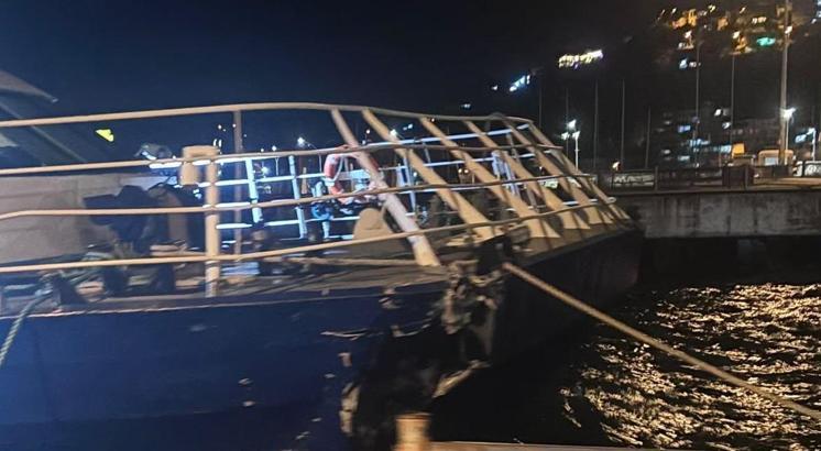 Bursa - Mudanya'da İDO deniz otobüsü iskeleye çarptı