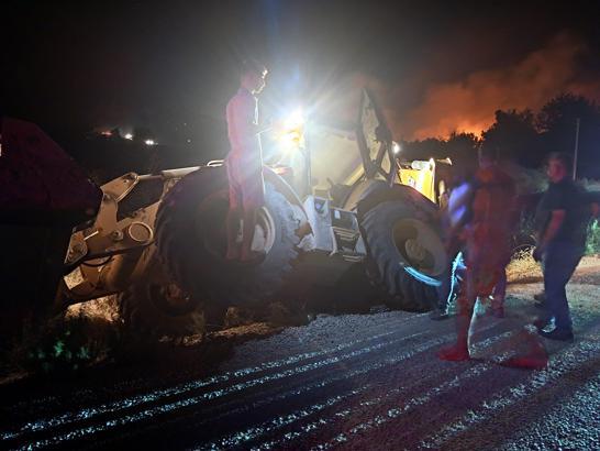 Antalya Serik'te orman yangını: Evler ve seralar yandı (2)