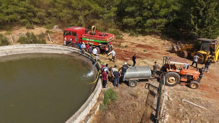 Aksu yangını 2'nci gününde; 2 bini aşkın hane elektriksiz kaldı (2)