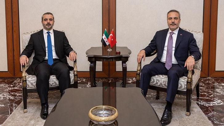 Bakan Fidan, Suriyeli mevkidaşı Şeybani'yi kabul etti