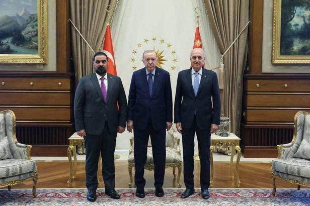 Cumhurbaşkanı Erdoğan, Irak Meclis Başkanı Halbusi'yi kabul etti