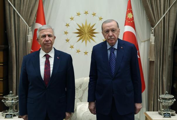 Cumhurbaşkanı Erdoğan, ABB Başkanı Yavaş'ı kabul etti