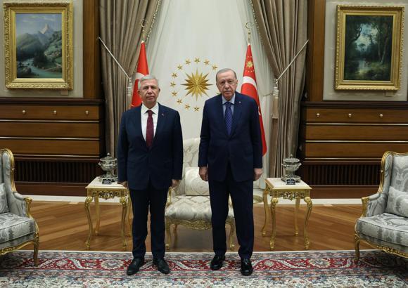 Cumhurbaşkanı Erdoğan, ABB Başkanı Yavaş'ı kabul etti (2)