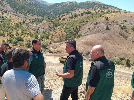 Emirler Göleti'nde gövde temel kazısı sürüyor