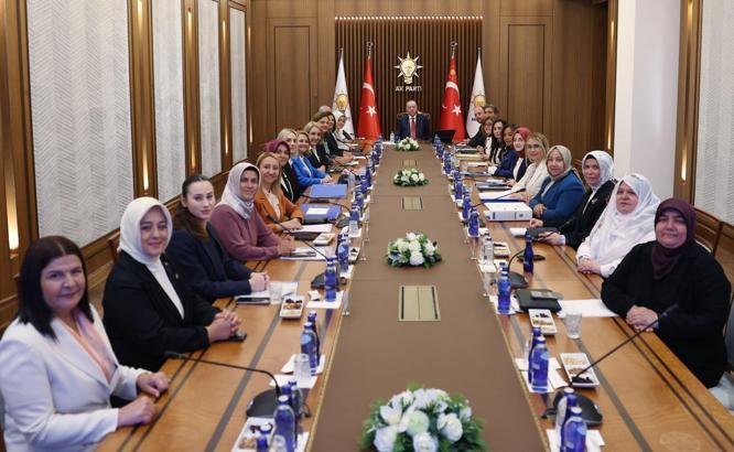 Cumhurbaşkanı Erdoğan, kadın belediye başkanlarını kabul etti